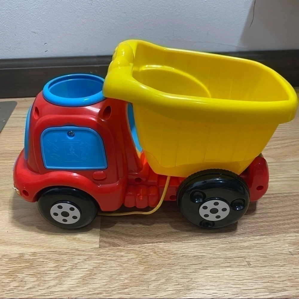 V-tech Musical Dump Truck Toy Ball Popper Drop & Dump